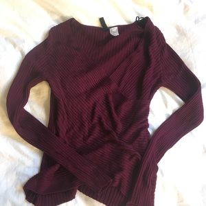Wrap sweater blouse